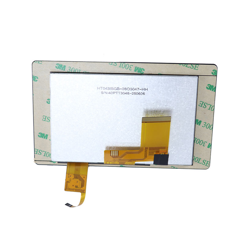 4.3 Inch Industrial TFT LCD Touch Screen Display 260cdm2 Brightness Wide Temperature Minus 20C to 70C 167M Colors