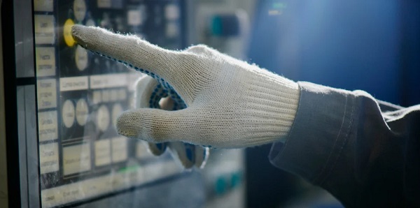 Touch display in industrial control panel
