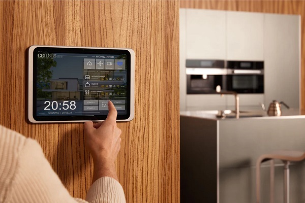 Touch display in industrial control panel