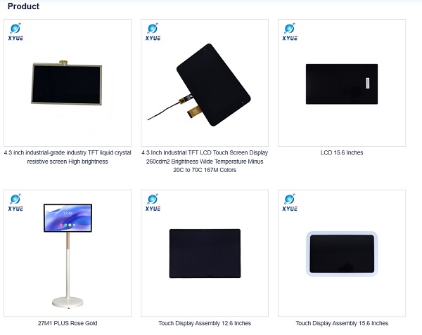 Custom touch screen options