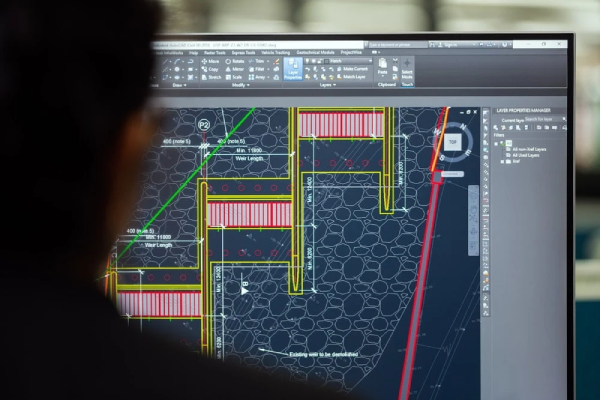 CAD design touch screen module