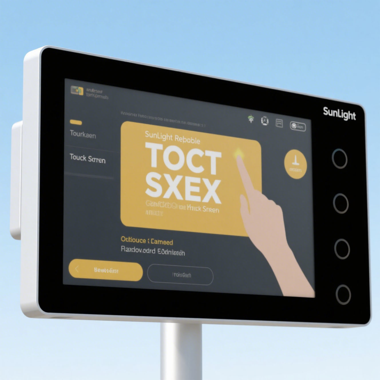 Sunlight Readable Touch Displays for Outdoor & Industrial Use