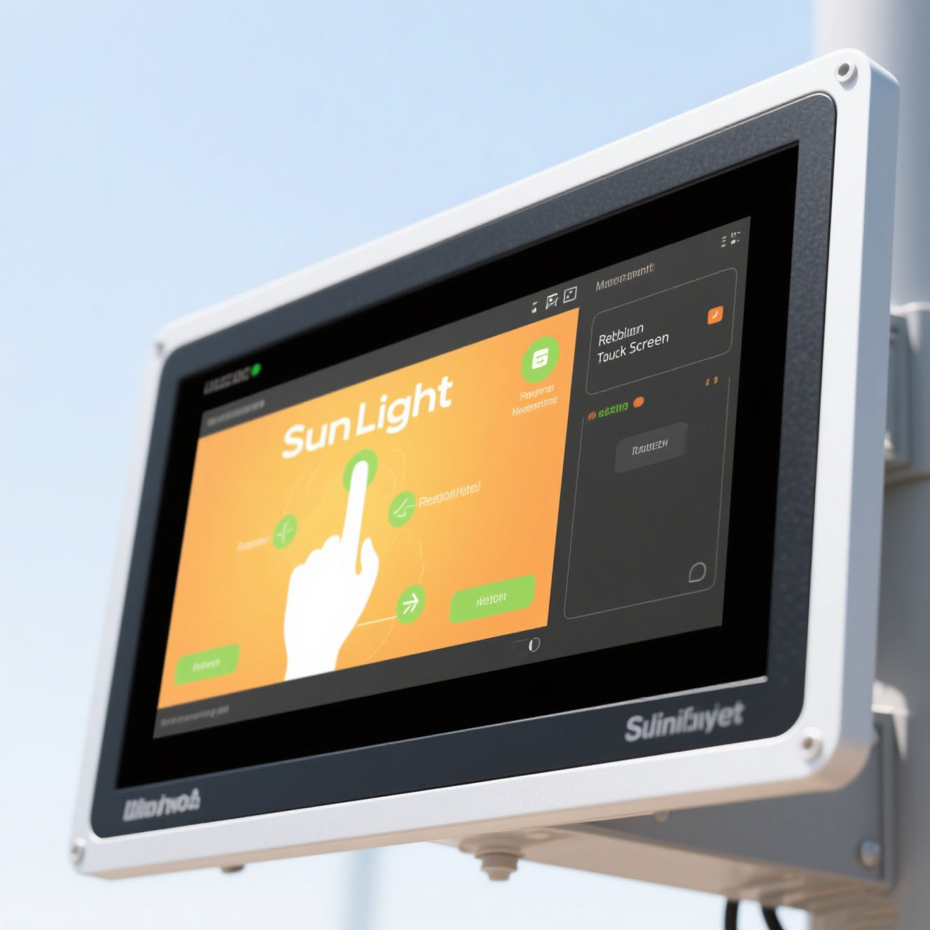 Sunlight Readable Touch Displays for Outdoor & Industrial Use