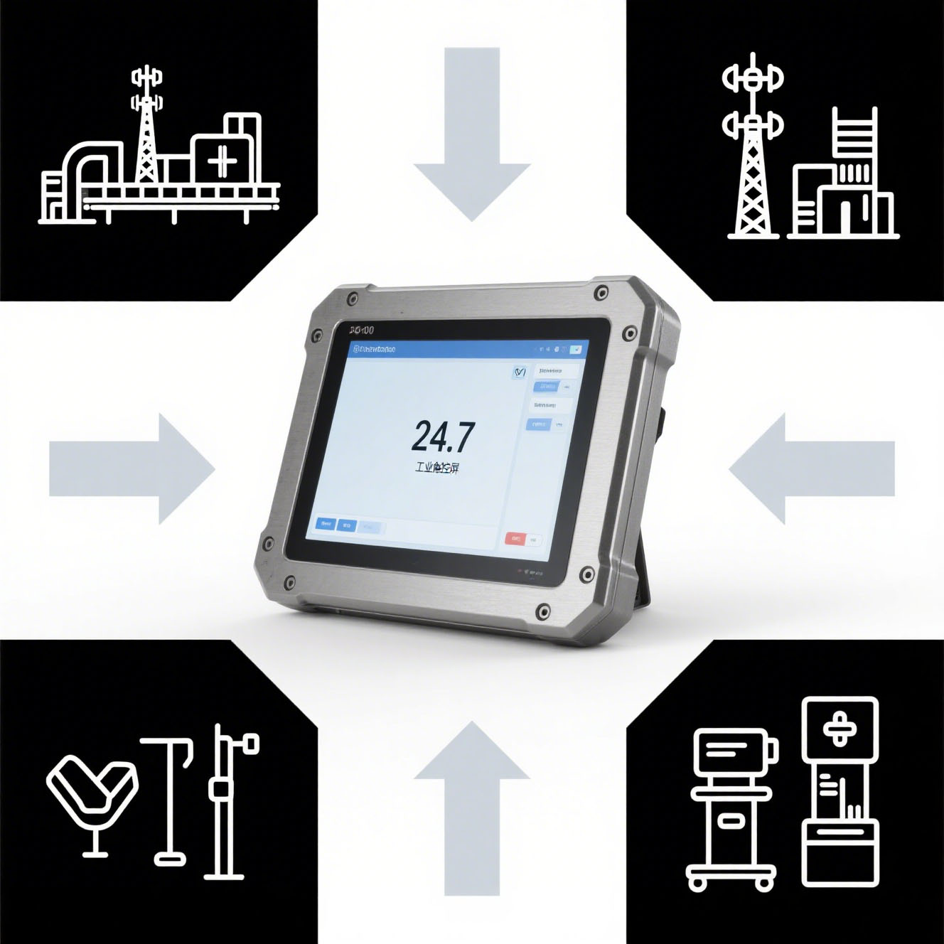 Industrial Touch Monitor Rugged Display Monitors for Harsh Environments and 24/7 Operation