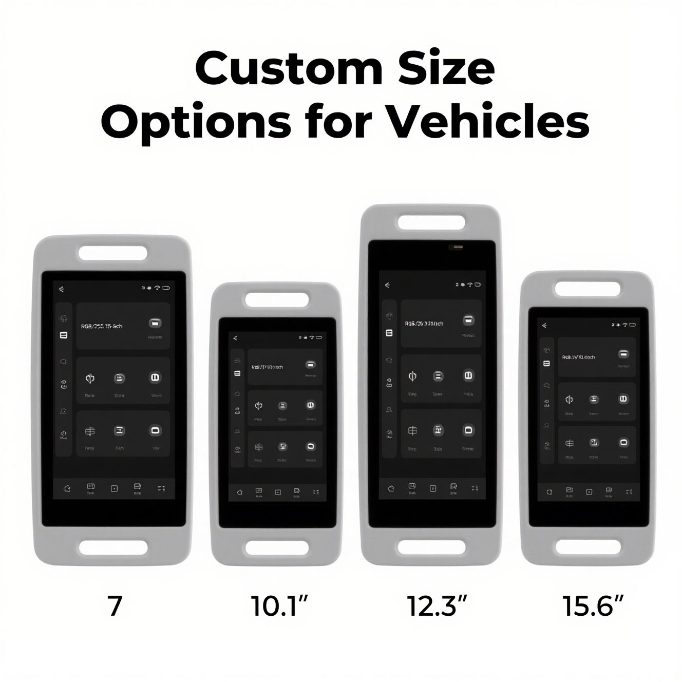 Automotive Grade Anti Glare & Sunlight Readable Touch Display