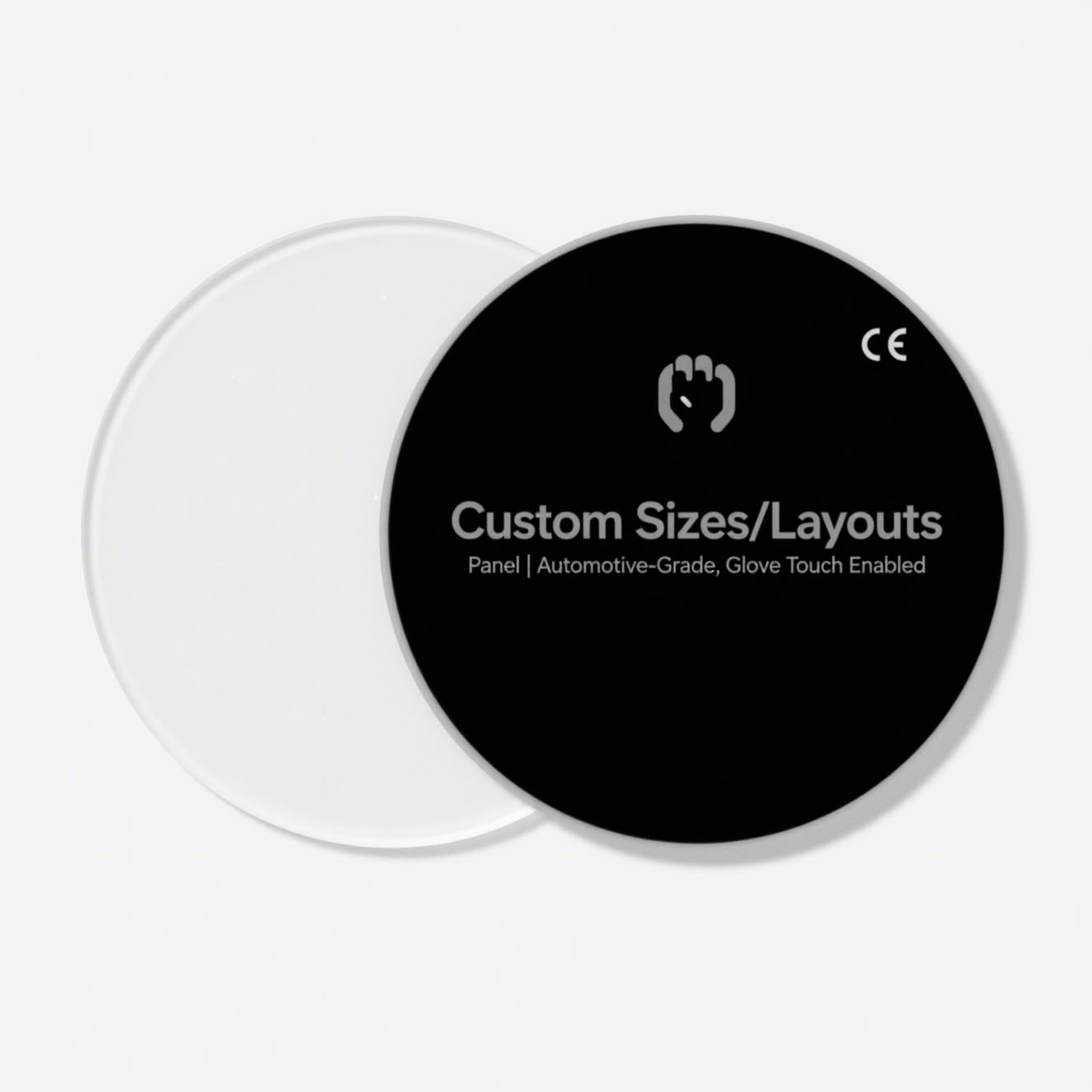 Custom Round Touch Panel Automotive Grade Glove Touch Enabled