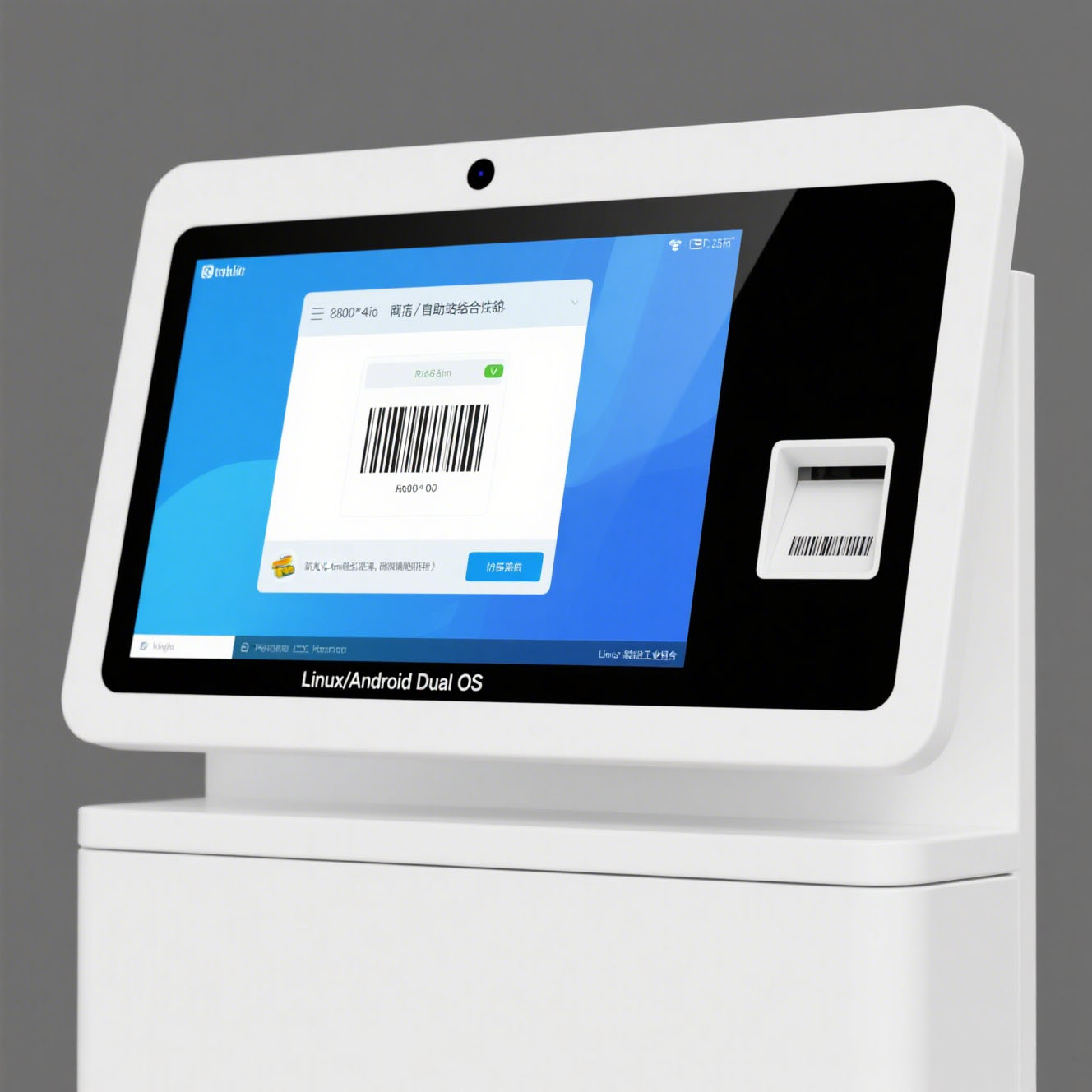 21.5 Inch Embedded Panel PC Linux Anti glare Strengthened Glass POS & Kiosk Terminal