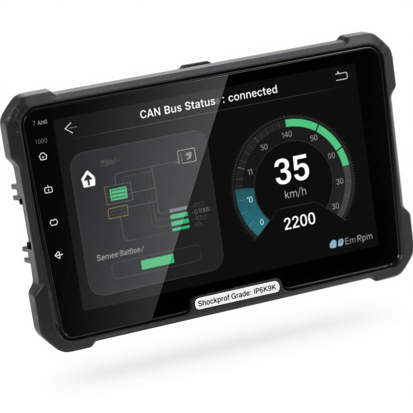 Automotive Grade 7 To 12.5Inch High Brightness Touch Displays Vibration Resistant and CAN Bus Compatible