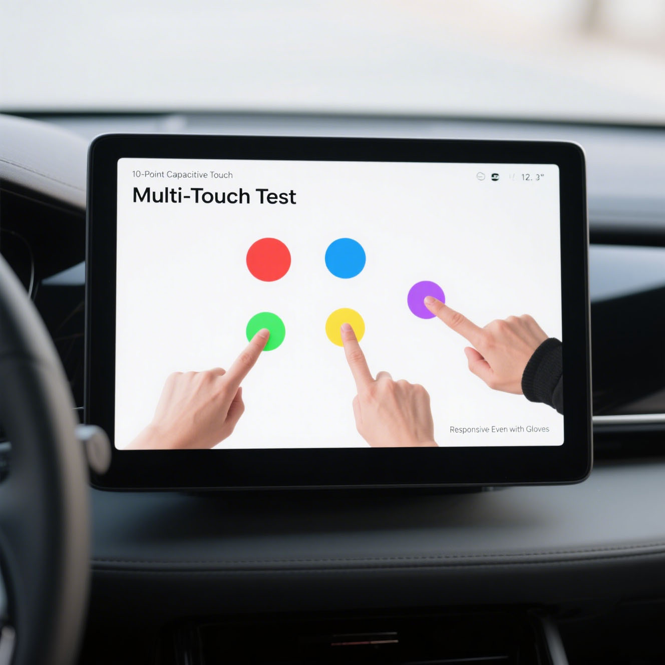 Automotive Grade Anti Glare & Sunlight Readable Touch Display