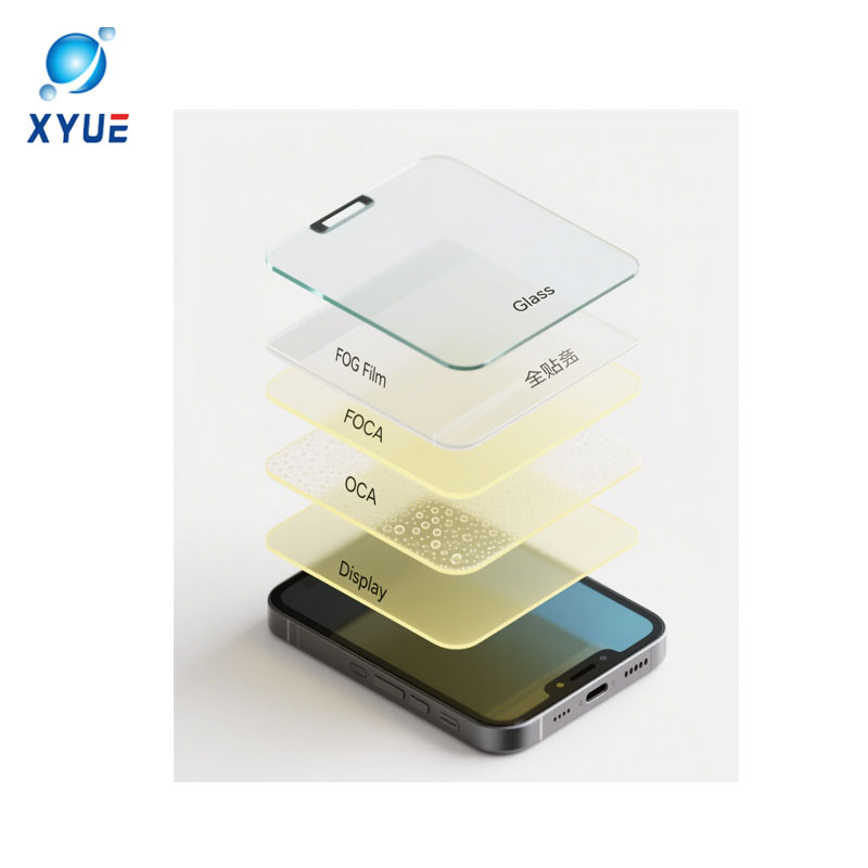 Optical Bonding Components OCA FOG Full Lamination with Anti Fingerprint & Adjustable Haze