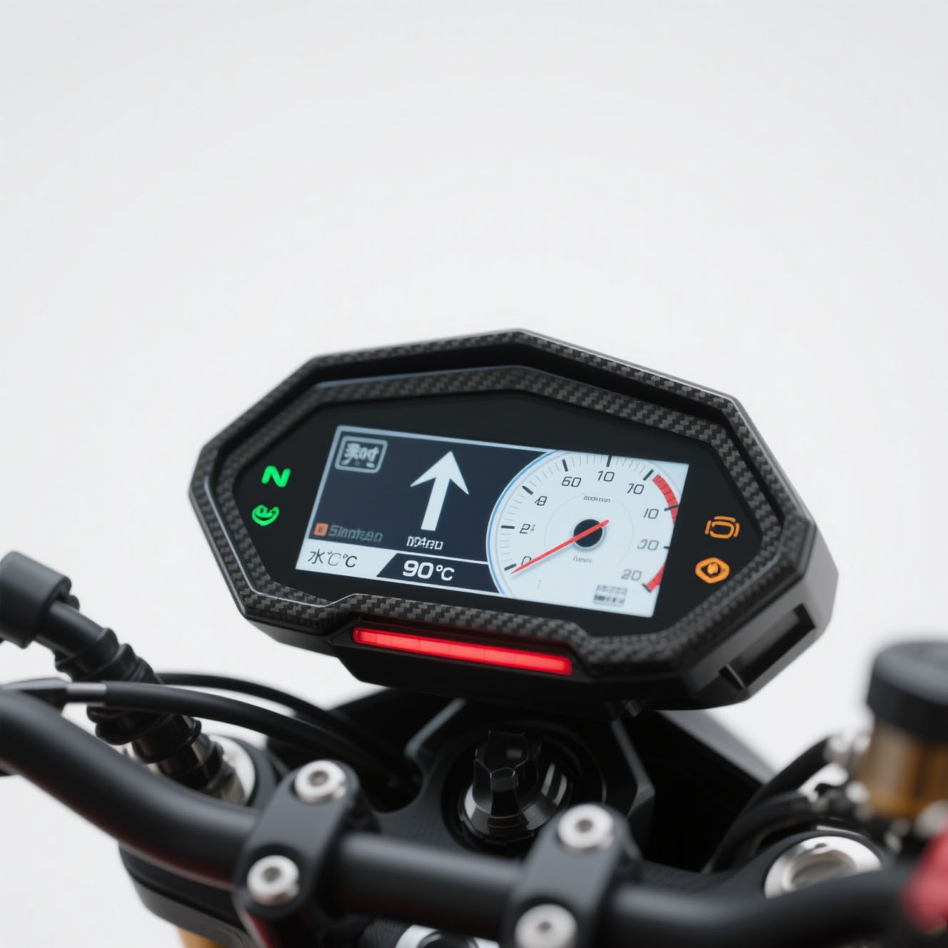 Motorcycle Touch Displays 5 and 7 Inch Round and Custom Shapes High Brightness Rugged