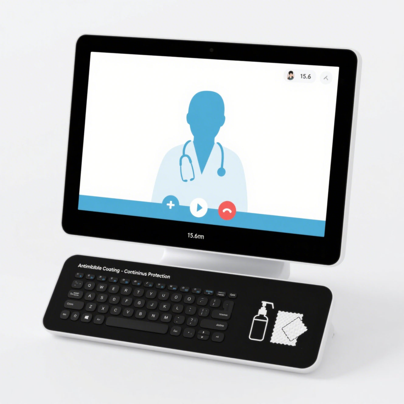 Medical Touch Display 15.6 Inch Antibacterial Glove Friendly High Reliability