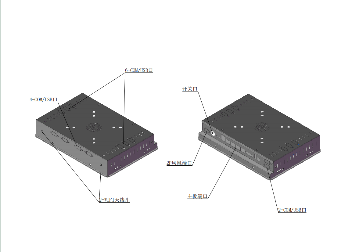 10.1 Inch Resistive Touch Industrial Panel PC